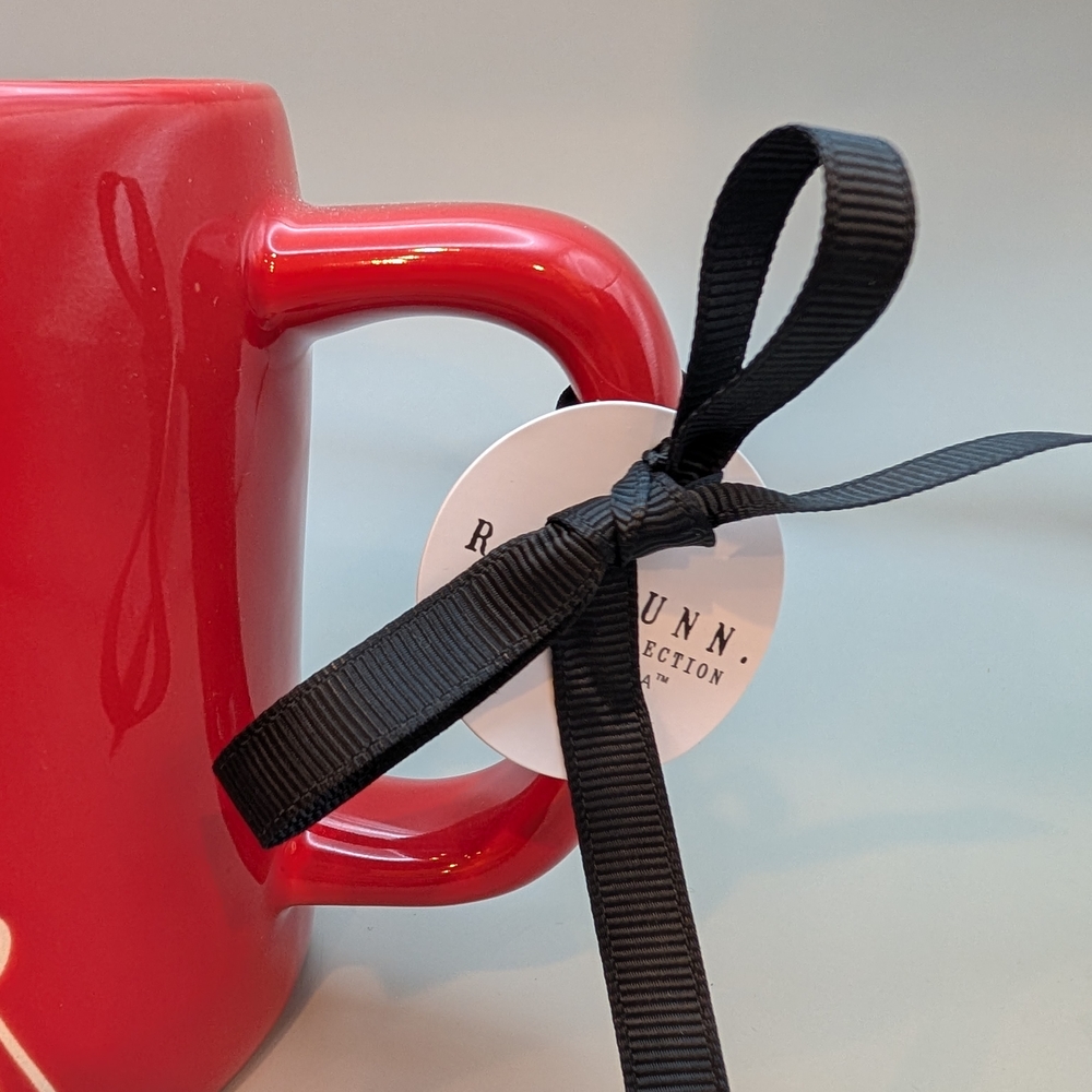 RAE DUNN Red Mug #1 Teacher White Interior NWT - Picture 2 of 5